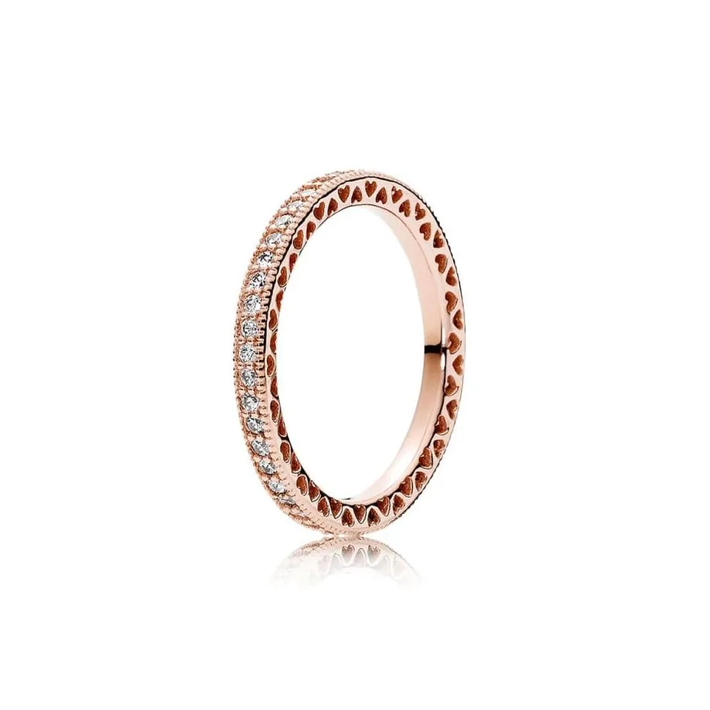 Anillo Pandora coleccion ROSE de plata con circonitas Talla 56