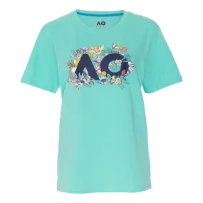 AO Floral Logo Camiseta De Manga Corta Mujeres