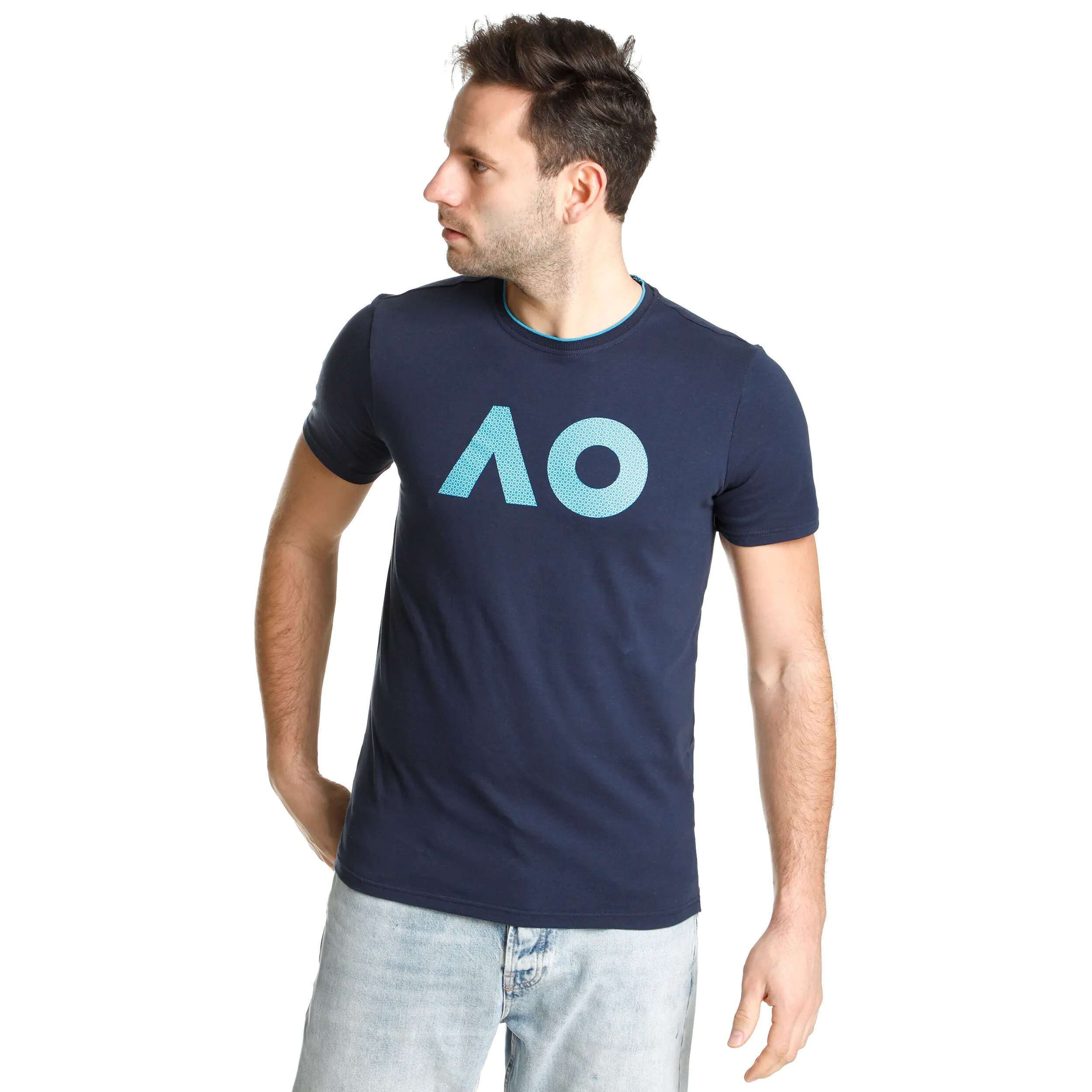 AO Stack Print Core Logo Camiseta De Manga Corta Hombres