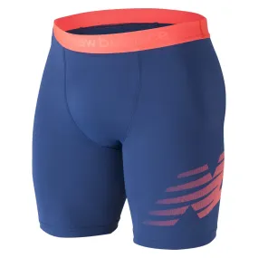 Calza Corta Hombre New Balance Short Tight Fit V2 Azul 