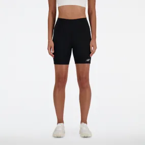 Calza Corta Running Mujer New Balance Harmony High Rise Short 6" Negra