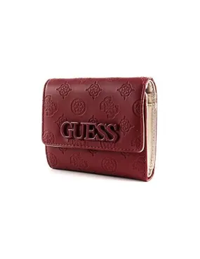 cartera guess janelle granate small