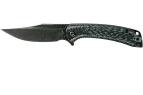 Civivi Dogma C2014DS-1 Damascus, Carbon fibre & White G10 navaja