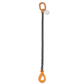 Eslinga de cadena, 1 ramal, gancho Self-Locking, grado 8