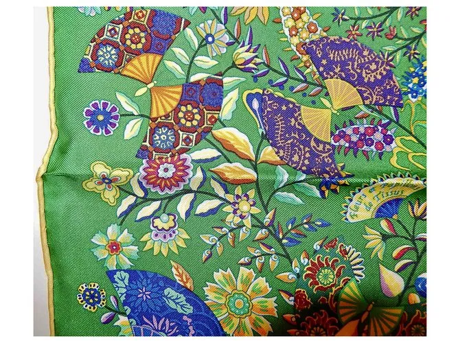 Hermès FLORES DE TELA Y MARIPOSAS Multicolor 