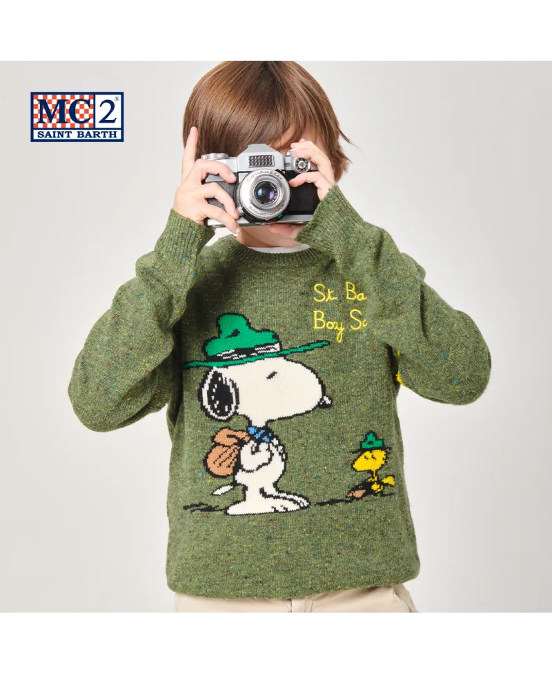 Jersey Niño MC2 SAINT BARTH Jacquard Snoopy