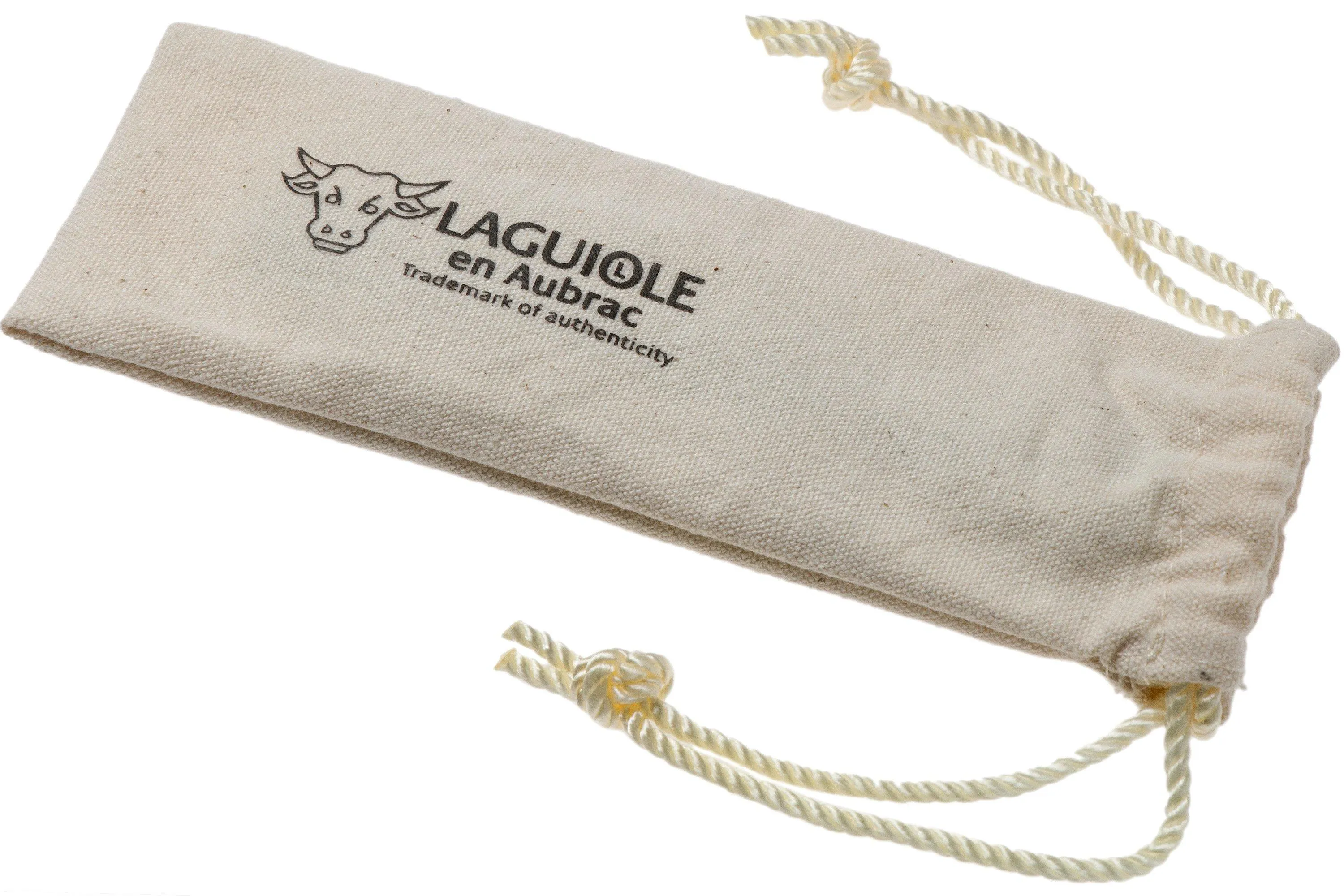 Laguiole en Aubrac Sauveterre 9 cm Guillochees de madera de ébano, cuchillo de caballero