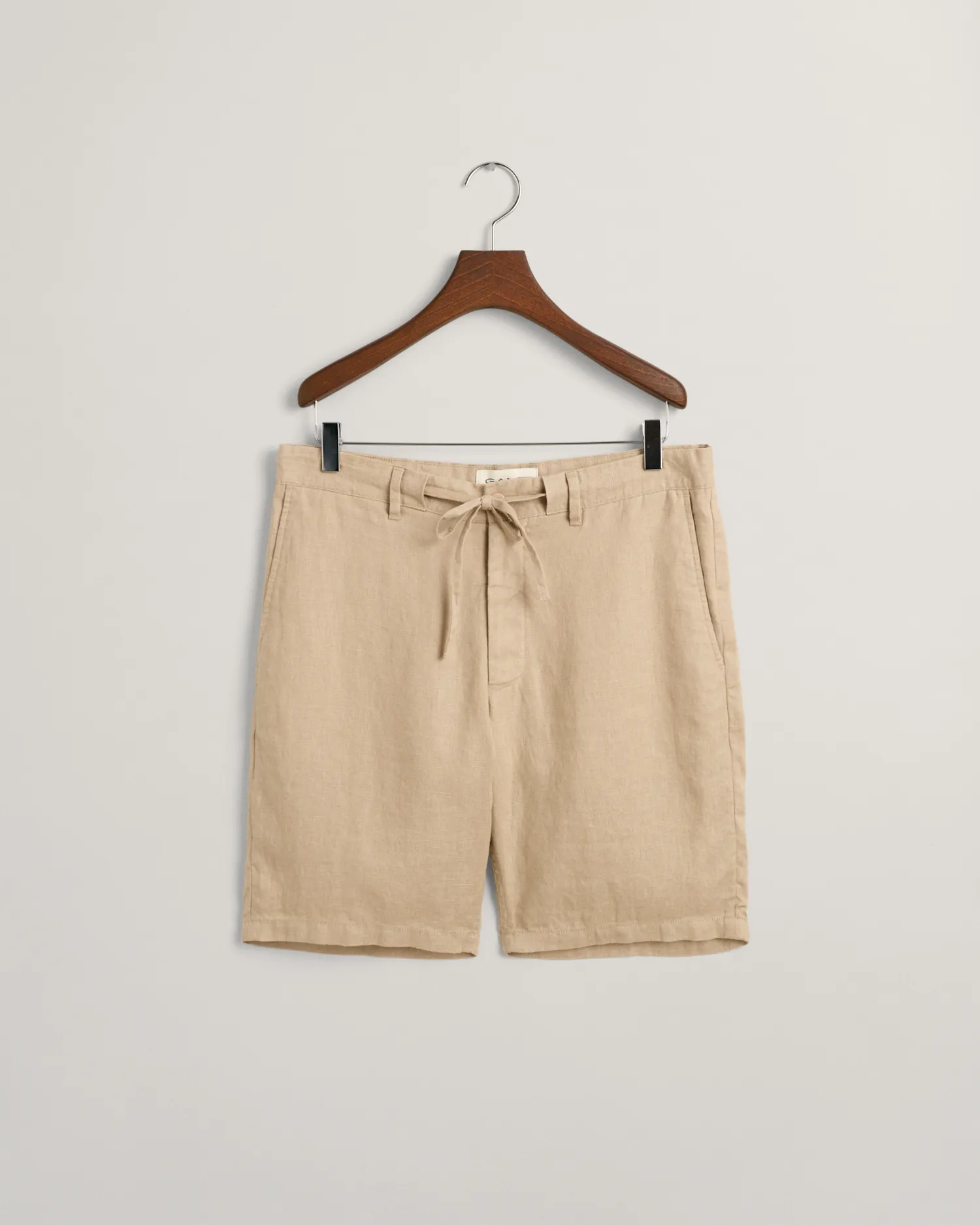 Pantalones cortos Relaxed Fit de lino con cordón ajustable
