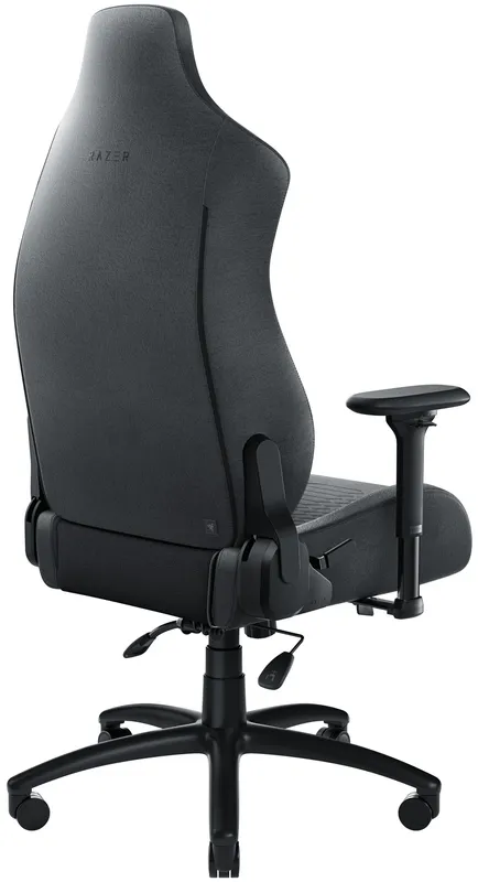 Razer ISKUR XL Tela Oscuro/Gris - Silla para juegos - Soporte lumbar - Cuero sintético - Cabezal de espuma viscoelástica (RZ38-0
