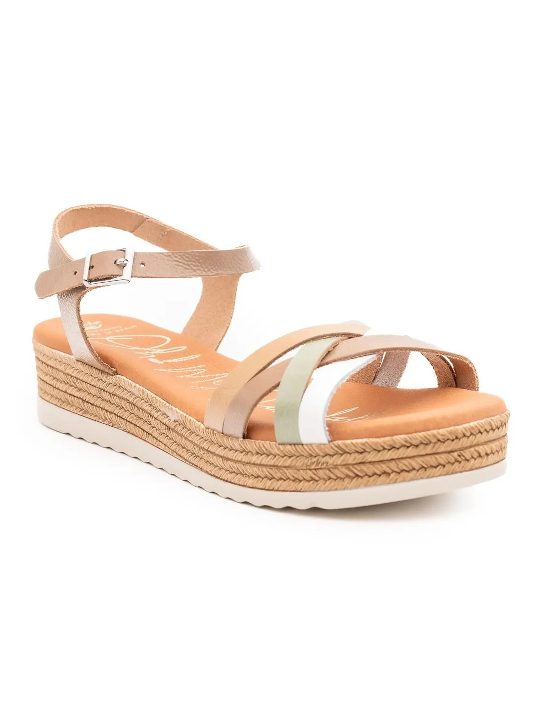 SANDALIA PIEL MUJER OH MY SANDALS 5425 TAUPE