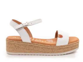 SANDALIA PIEL MUJER OH MY SANDALS 5437 BLANCO