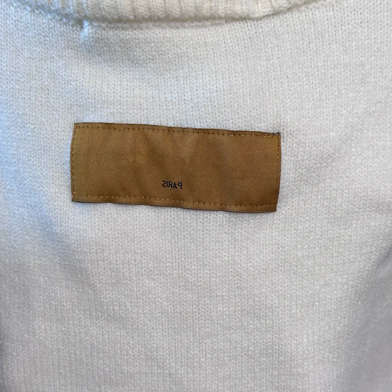 Sweaters para hombres de lujo Sweaters Sweatss Men Sweater Knited Bordery Carta de manga larga Swetshirt Flower Ma'am Hoode