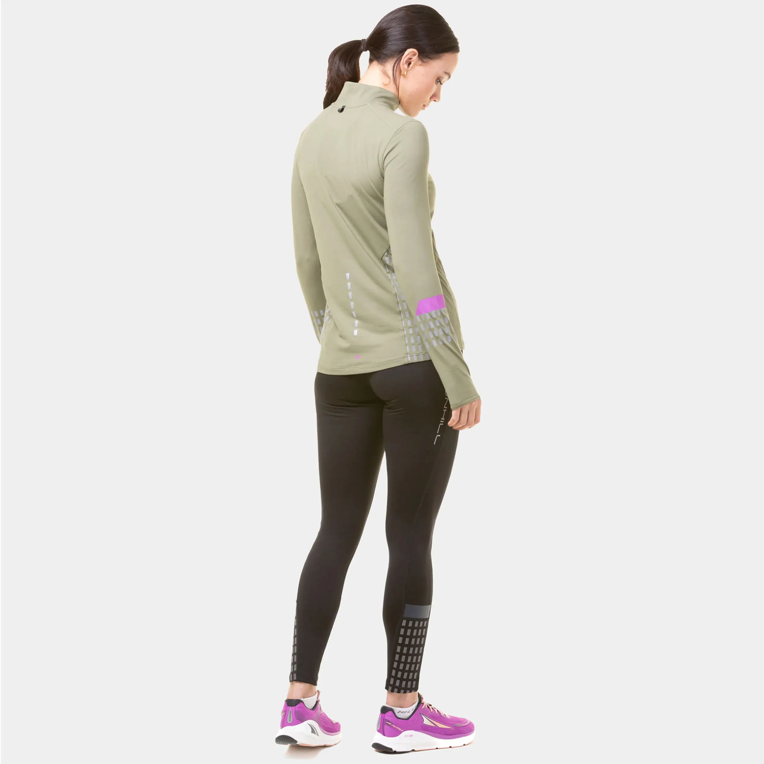 Tech Afterhours 1/2 Zip Camiseta De Running Mujeres