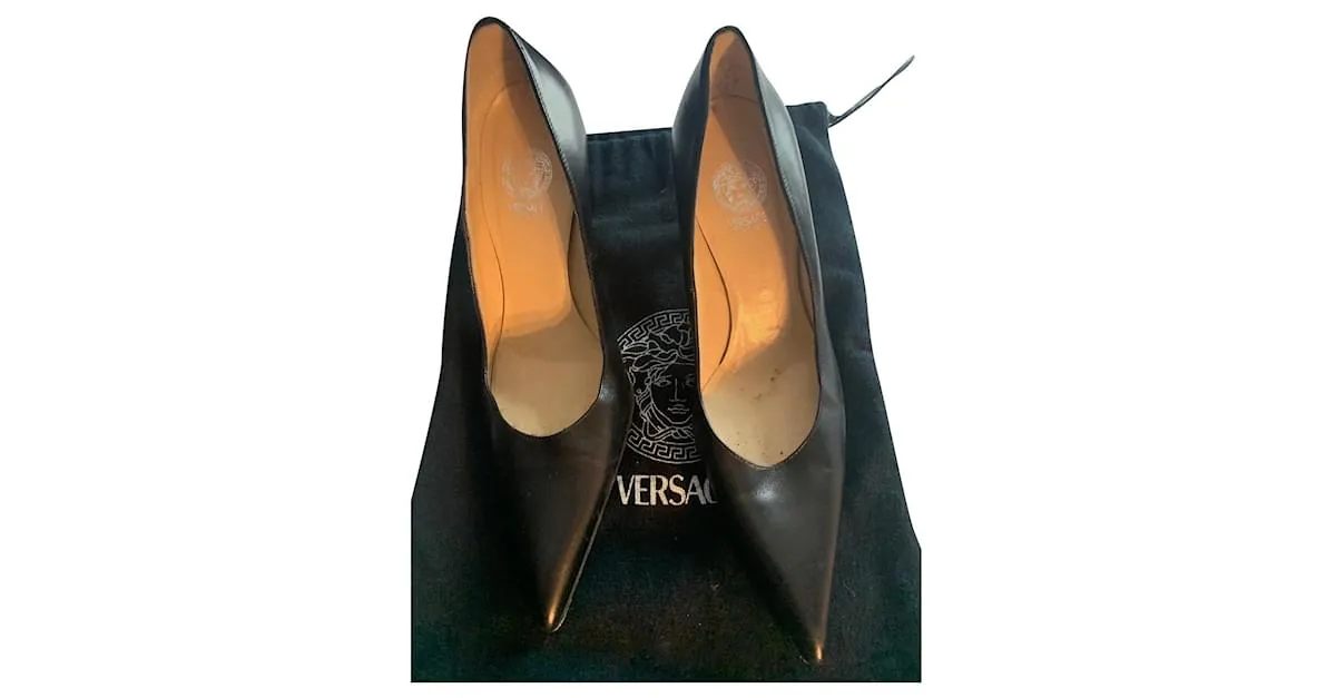 Versace Tacones Negro 