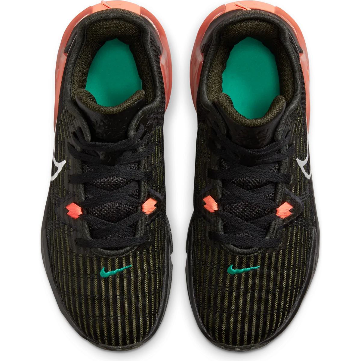 Zapatillas Básquetbol Hombre Nike Lebron Witness VI Negra/Coral