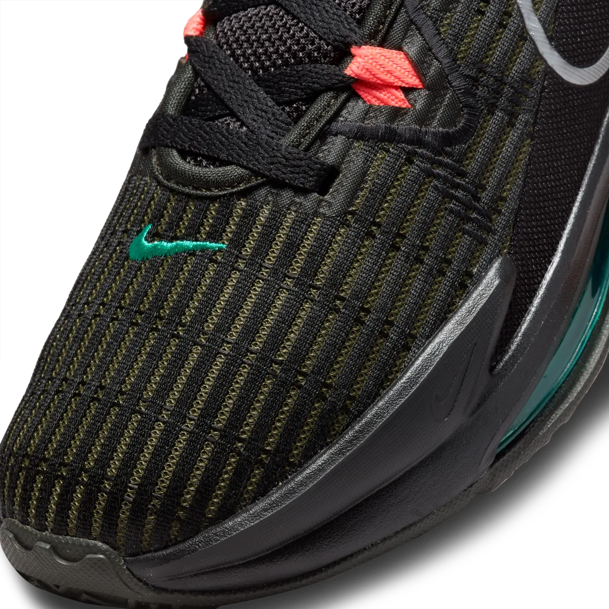 Zapatillas Básquetbol Hombre Nike Lebron Witness VI Negra/Coral