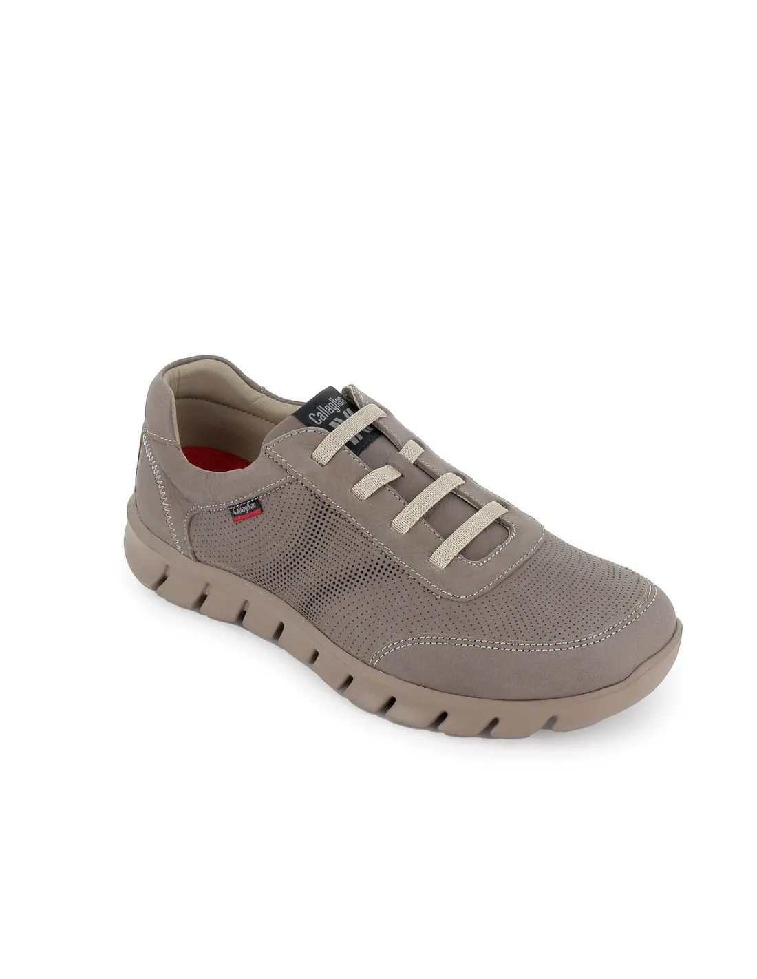 Zapato deportivo en piel nobuk para hombre beige Callaghan